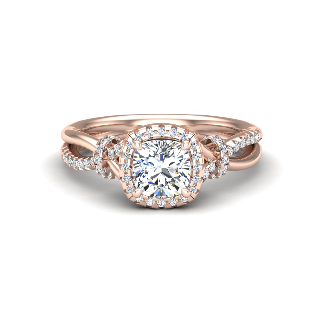 Adelynn Halo Engagement Ring